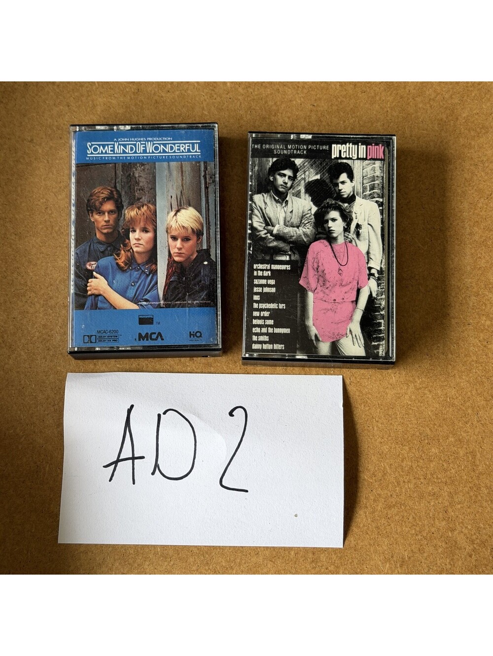 Lot of 2 Vintage 80s Movie Soundtrack Cassette Tapes Pretty in Pink & Wonderful